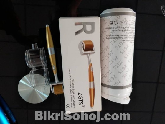 Derma Roller - 0.5mm Golden and White